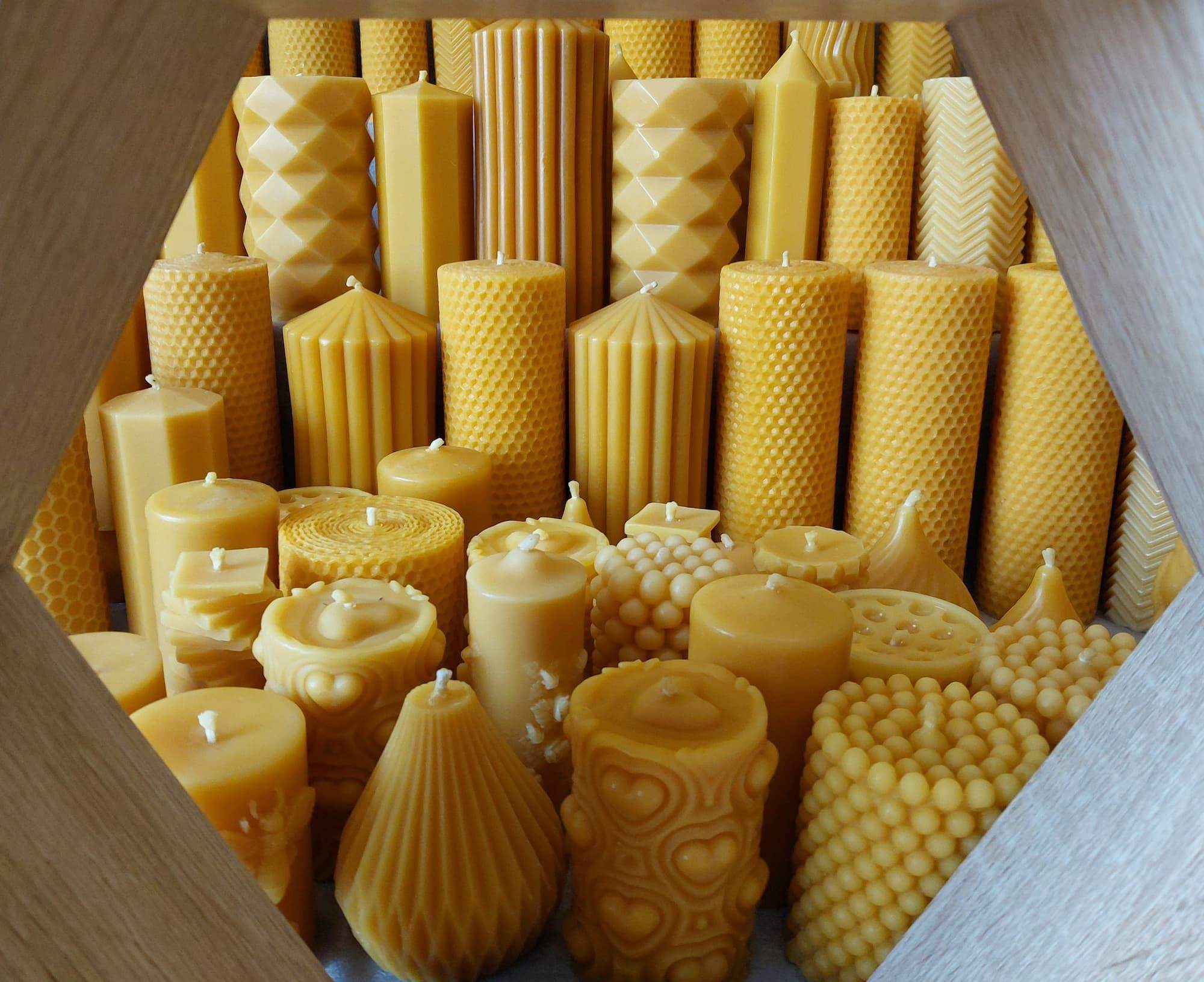 świece z wosku pszczelewgo Miodowy Płomień