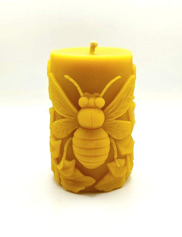 Świeca z wosku pszczelego Pszczoła duża 100 % naturalna 