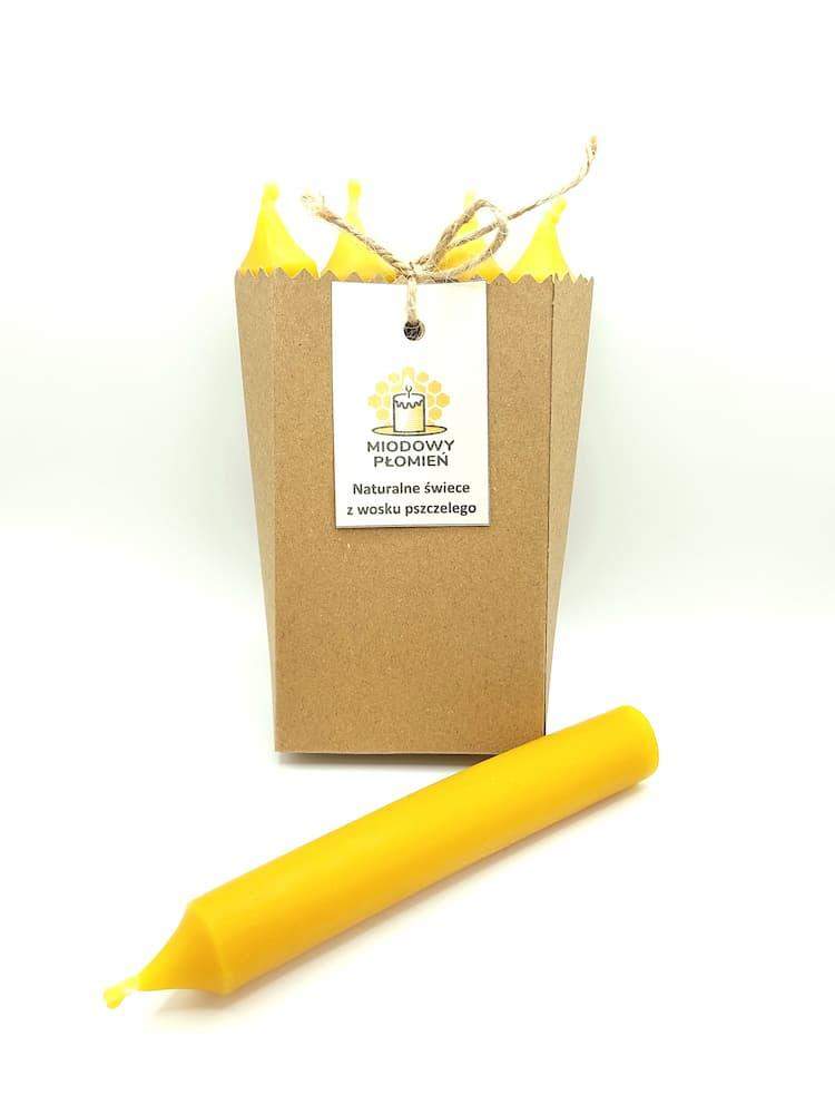 Komplet czterech świec stołowych klasycznych